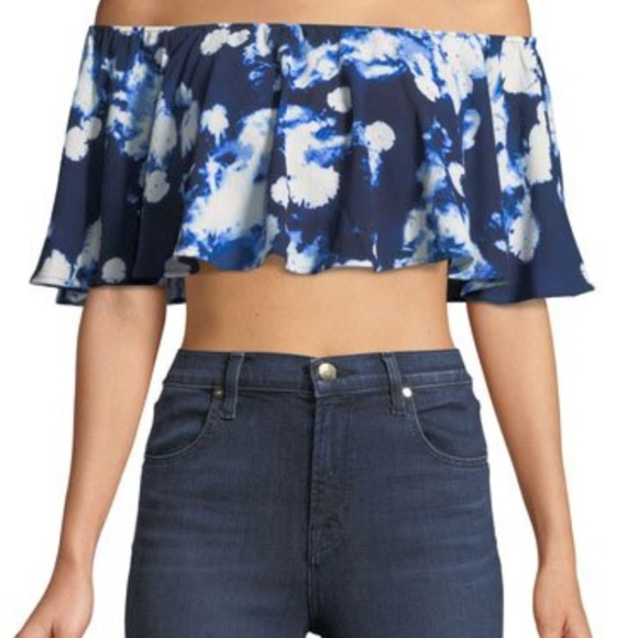 Show Me Your MuMu Tops - NWT Show Me Your Mumu Heidi Tie-Dye Crop Top, Sz S